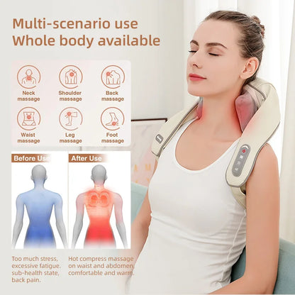 6D Deep Tissue Heated Neck Massager Naalani